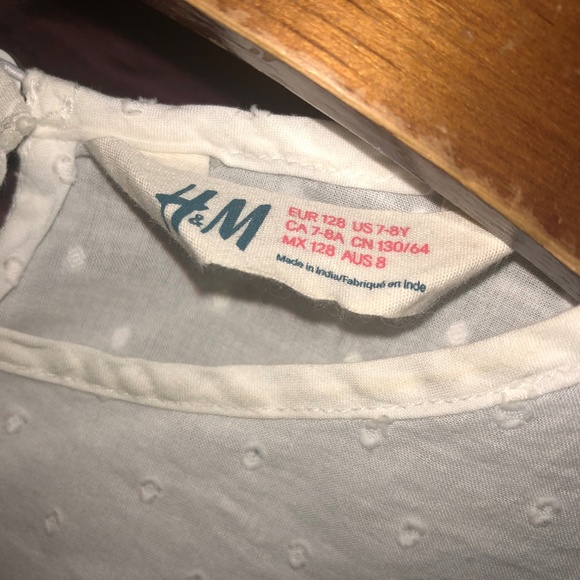 H&M girl white top - Picture 2 of 4